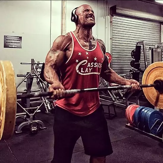 dwyane johnson biceps workout